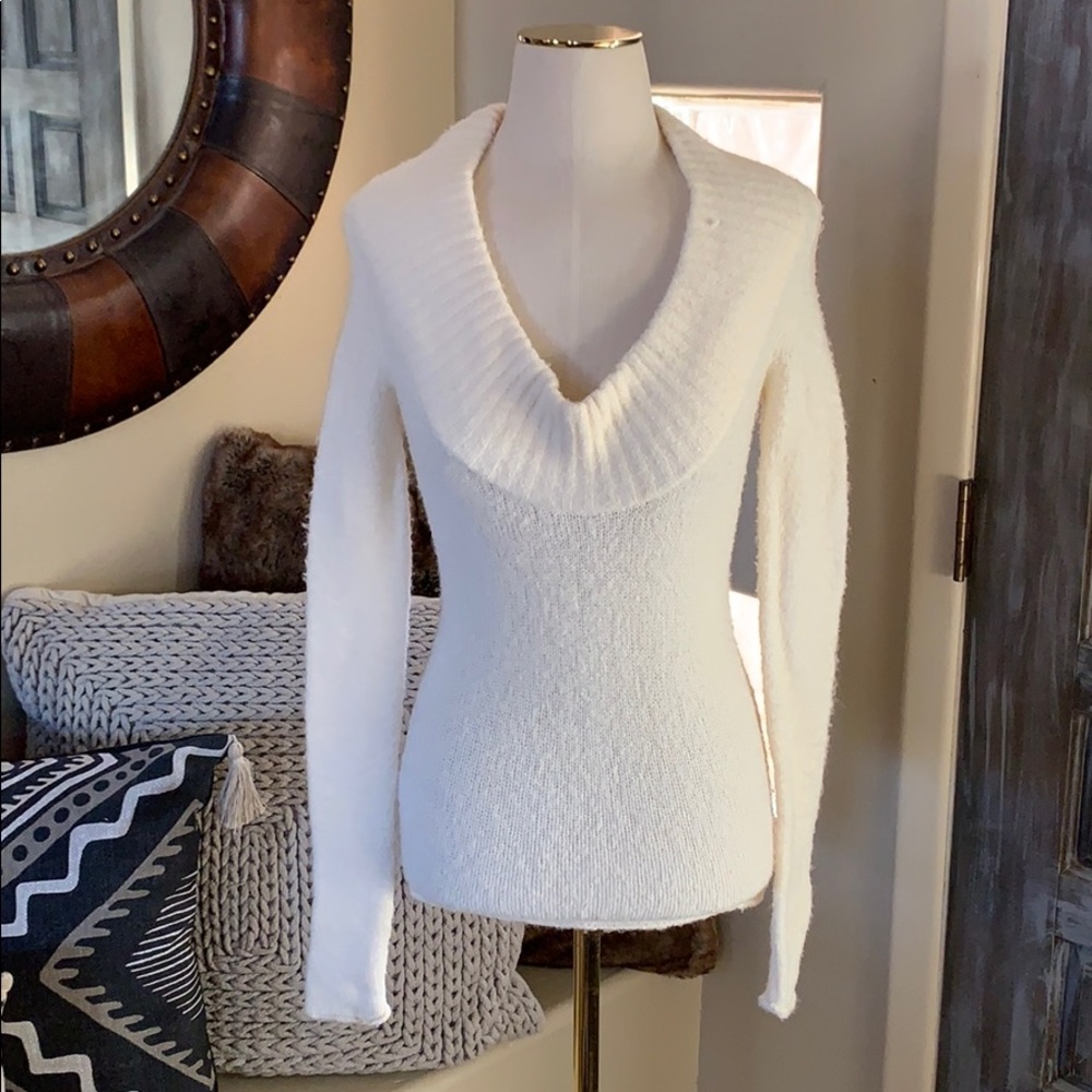BCBGMAXAZRIA dramatic sweater